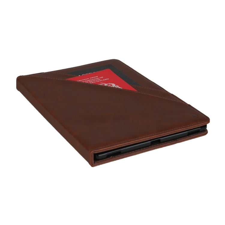 Horizontal Flip Double Bracket Leather Case for Galaxy Tab S 5E 10.5 / T720 / T725, with Card Slots & Photo Frame & Pen Slot