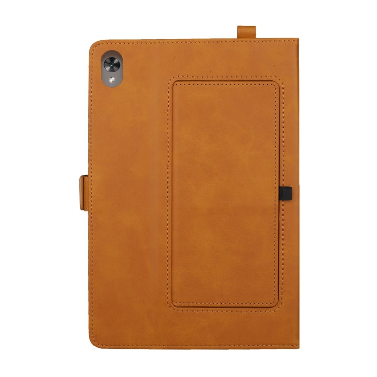 Horizontal Flip Double Bracket Leather Case for Huawei Mediapad M6 10.8, with Card Slots & Photo Frame & Pen Slot