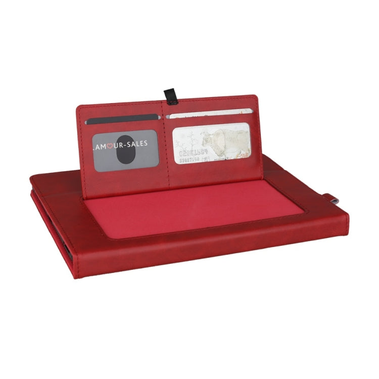 Horizontal Flip Double Bracket Leather Case for Huawei Mediapad M6 10.8, with Card Slots & Photo Frame & Pen Slot