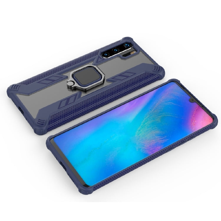 Iron Warrior Shockproof PC + TPU Protective Case for Huawei P30 Pro, with Ring Holder