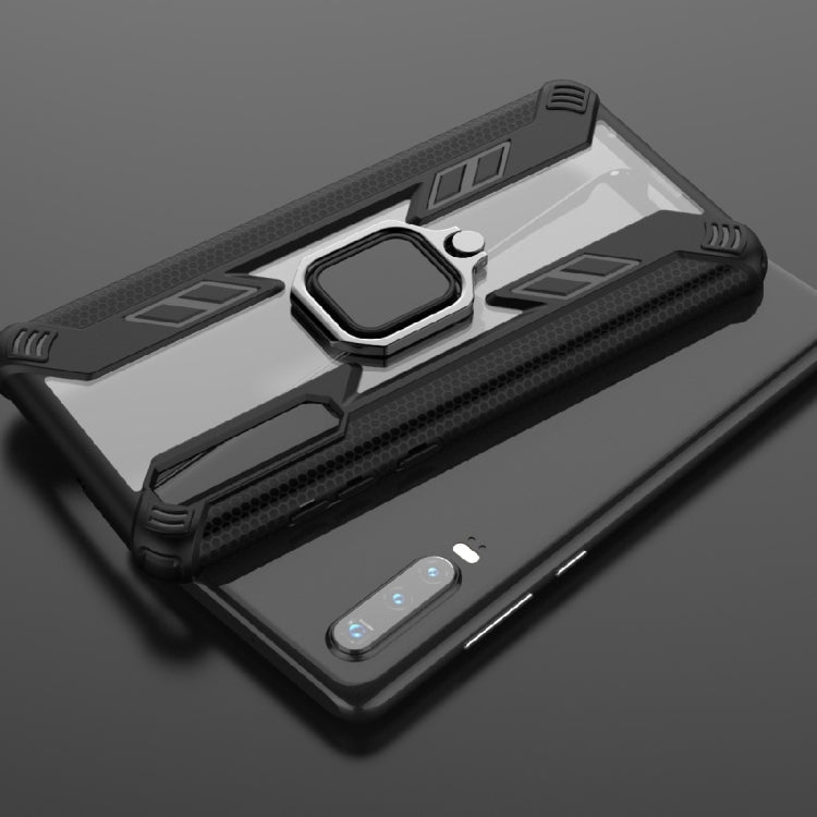 Iron Warrior Shockproof PC + TPU Protective Case for Huawei P30, with Ring Holder