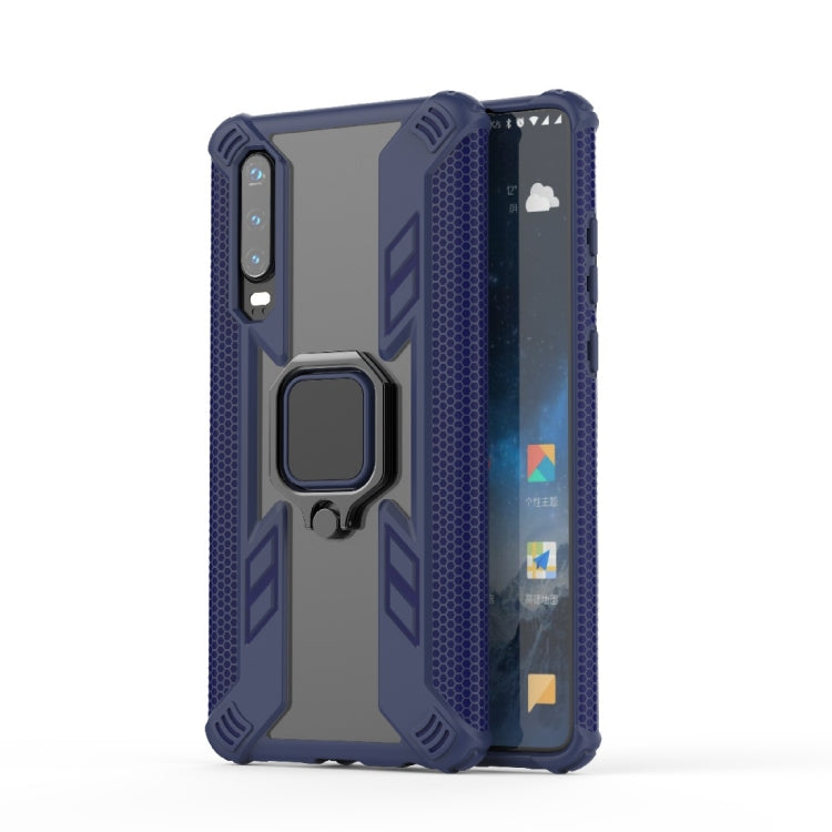 Iron Warrior Shockproof PC + TPU Protective Case for Huawei P30, with Ring Holder