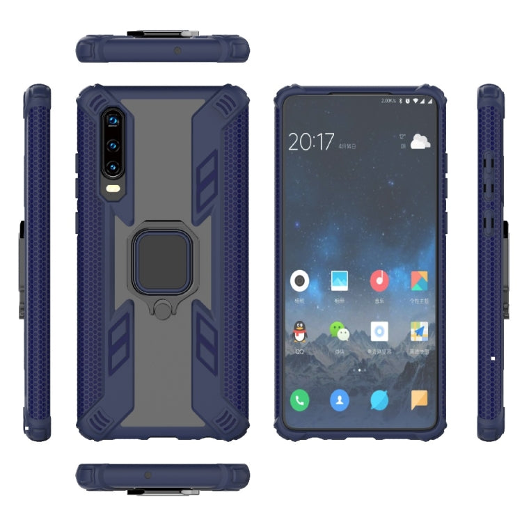 Iron Warrior Shockproof PC + TPU Protective Case for Huawei P30, with Ring Holder