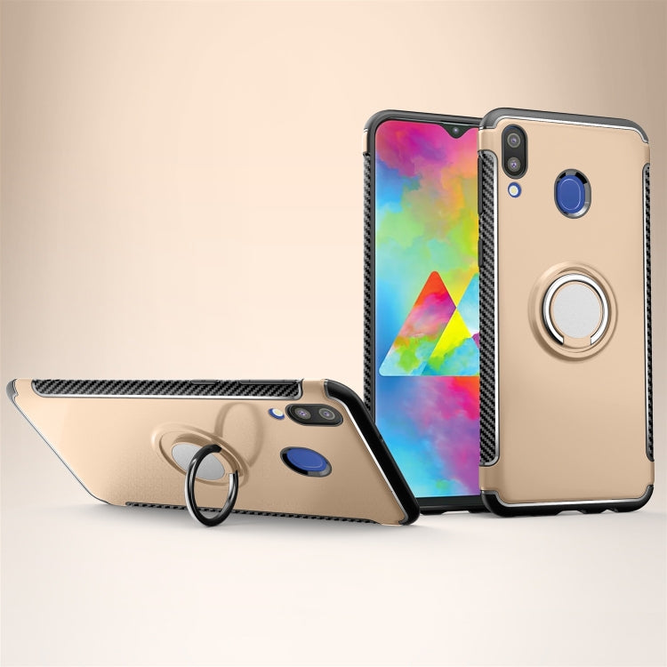 Magnetic 360 Degrees Rotation Ring Armor Protective Case for Galaxy M20