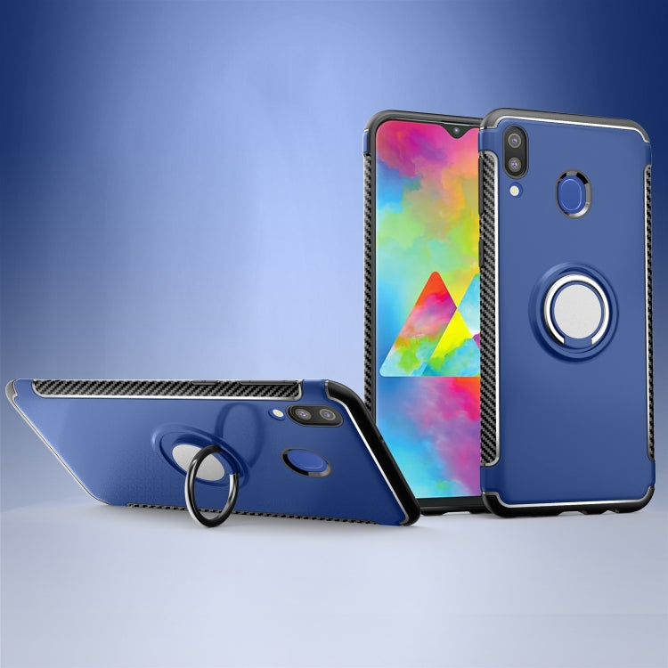 Magnetic 360 Degrees Rotation Ring Armor Protective Case for Galaxy M20