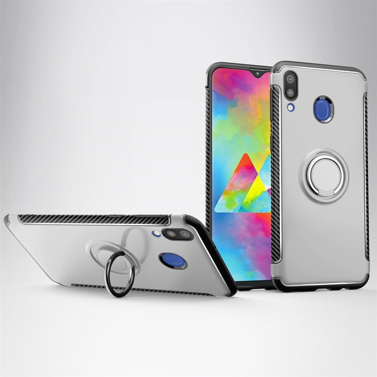 Magnetic 360 Degrees Rotation Ring Armor Protective Case for Galaxy M20