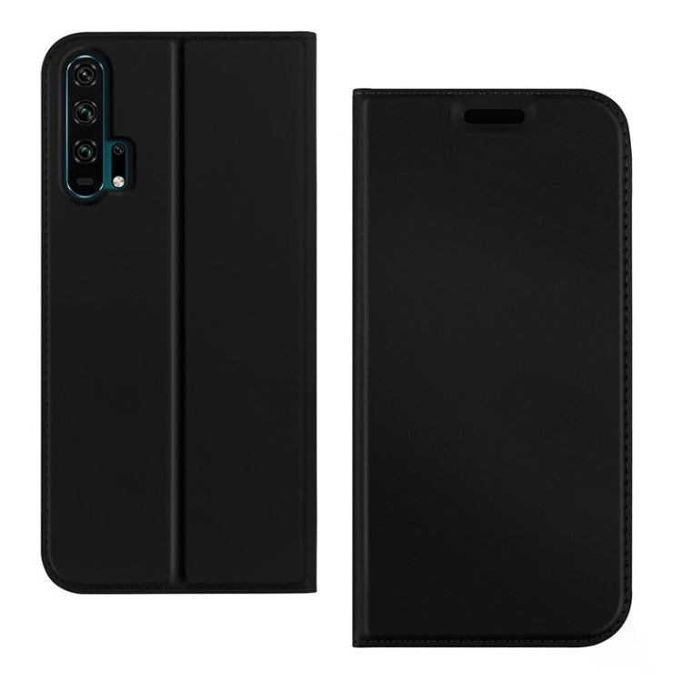 DZGOGO ISKIN Series Slight Frosted PU+ TPU Case for for Huawei Honor 20 Pro, with Holder & Card Slot & Wallet