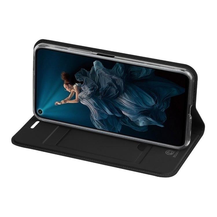 DZGOGO ISKIN Series Slight Frosted PU+ TPU Case for for Huawei Honor 20 Pro, with Holder & Card Slot & Wallet