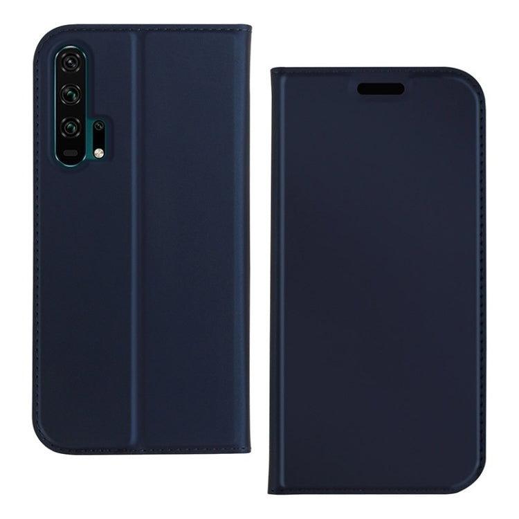 DZGOGO ISKIN Series Slight Frosted PU+ TPU Case for for Huawei Honor 20 Pro, with Holder & Card Slot & Wallet