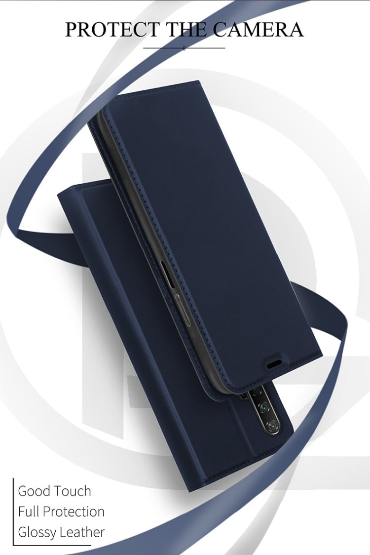 DZGOGO ISKIN Series Slight Frosted PU+ TPU Case for for Huawei Honor 20 Pro, with Holder & Card Slot & Wallet