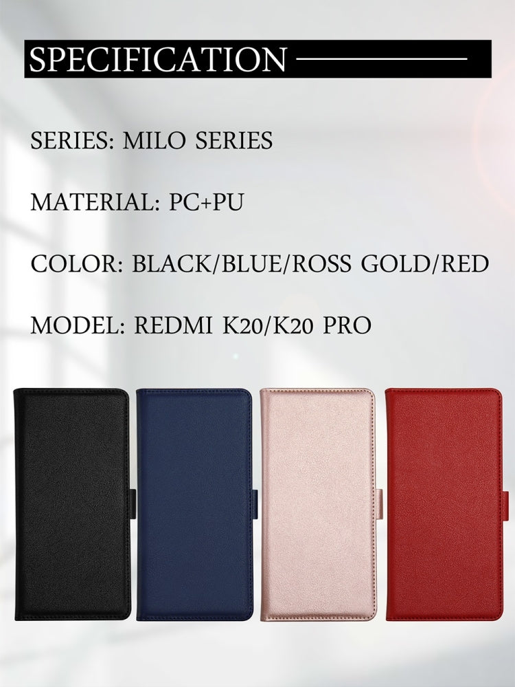 DZGOGO MILO Series PC + PU Horizontal Flip Leather Case for Xiaomi Redmi K20 / K20 Pro, with Holder & Card Slot & Wallet