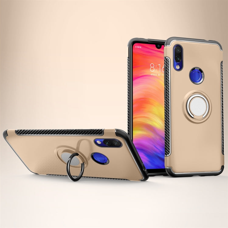 Magnetic 360 Degrees Rotation Ring Armor Protective Case for Xiaomi Redmi 7