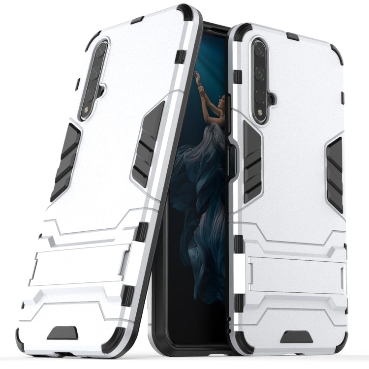 Shockproof PC + TPU Case for Huawei Honor 20, with Holder