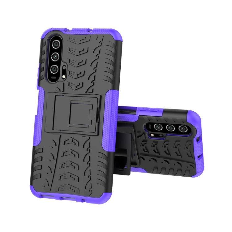 Tire Texture TPU+PC Shockproof Case for Huawei Honor 20 Pro, with Holder