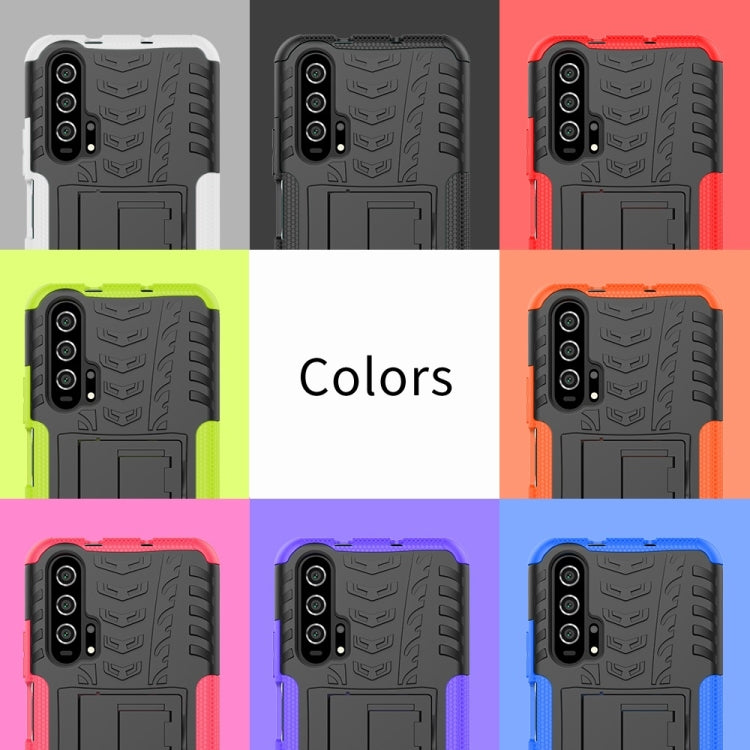 Tire Texture TPU+PC Shockproof Case for Huawei Honor 20 Pro, with Holder