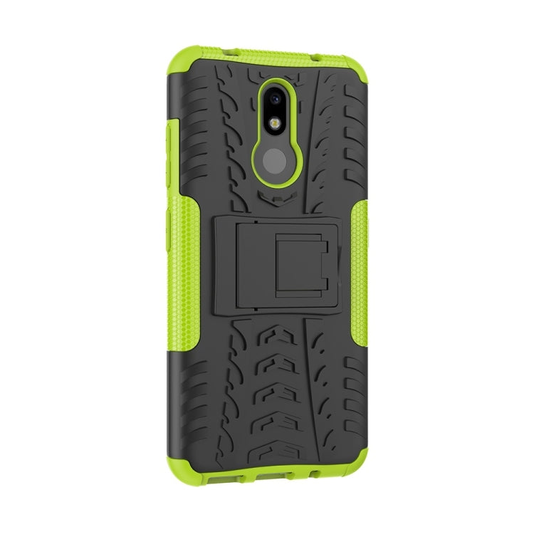 Tire Texture TPU+PC Shockproof Case for Nokia 4.2, with Holder