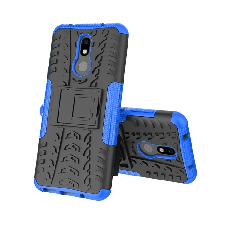 Tire Texture TPU+PC Shockproof Case for Nokia 4.2, with Holder