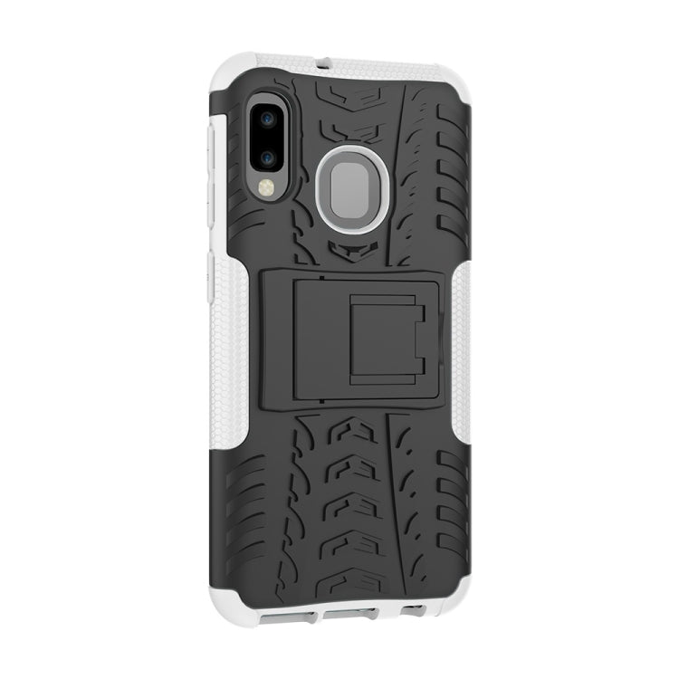 Tire Texture TPU+PC Shockproof Case for Galaxy A20e / A10e, with Holder