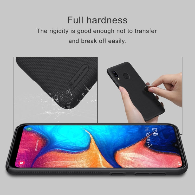 NILLKIN Frosted Shield Concave-convex Texture PC Protective Case Back Cover for Galaxy A20e