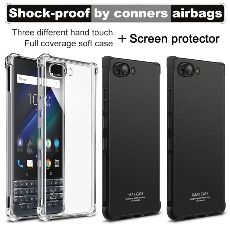 IMAK All-inclusive Shockproof Airbag TPU Case for BlackBerry KEY 2 LE, with Screen Protector