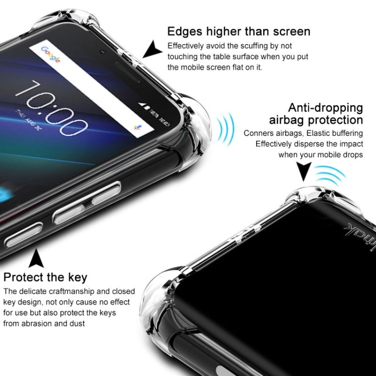 IMAK All-inclusive Shockproof Airbag TPU Case for BlackBerry KEY 2 LE, with Screen Protector