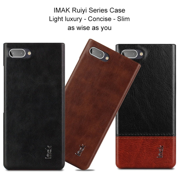 IMAK Ruiyi Series Concise Slim PU + PC Protective Case for BlackBerry KEY 2 LE