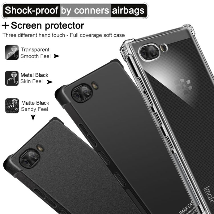 IMAK All-inclusive Shockproof Airbag TPU Case for BlackBerry KEY 2, with Screen Protector