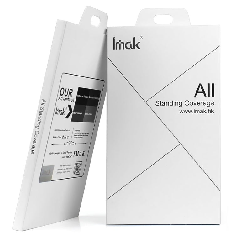 2 PCS IMAK 0.15mm Curved Full Screen Protector Hydrogel Film Front Protector for BlackBerry KEY 2 (Transparent)