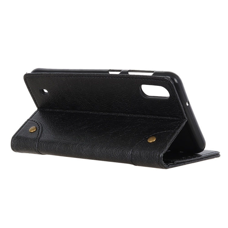 Copper Buckle Nappa Texture Horizontal Flip PU Leather Case for Blade A7 2019, with Holder & Card Slots & Wallet