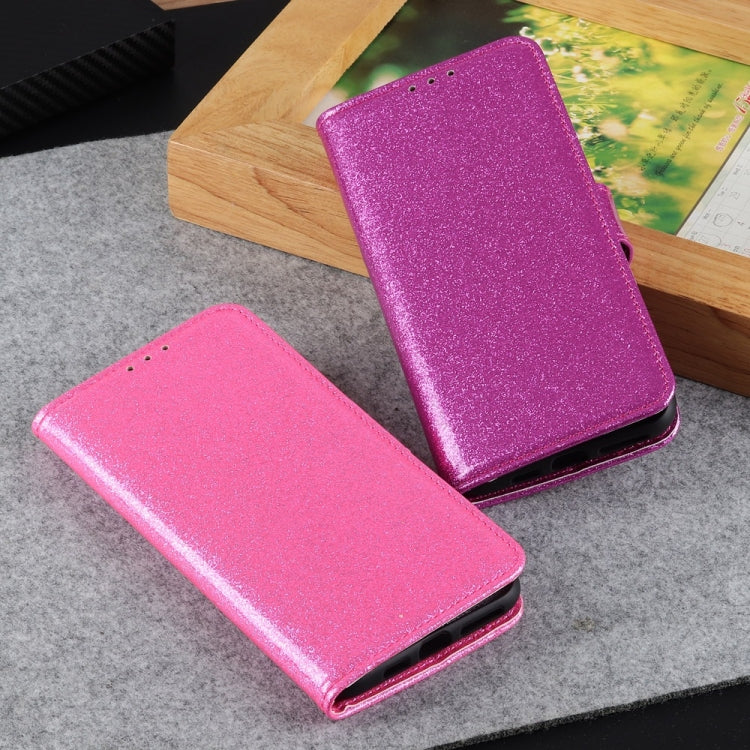 Glitter Powder Horizontal Flip PU Leather Case for Xiaomi CC9, with Holder & Card Slots & Wallet