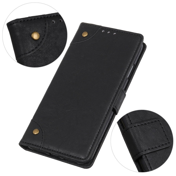 Copper Buckle Retro Crazy Horse Texture Horizontal Flip PU Leather Case for Xiaomi Mi CC9, with Holder & Card Slots & Wallet