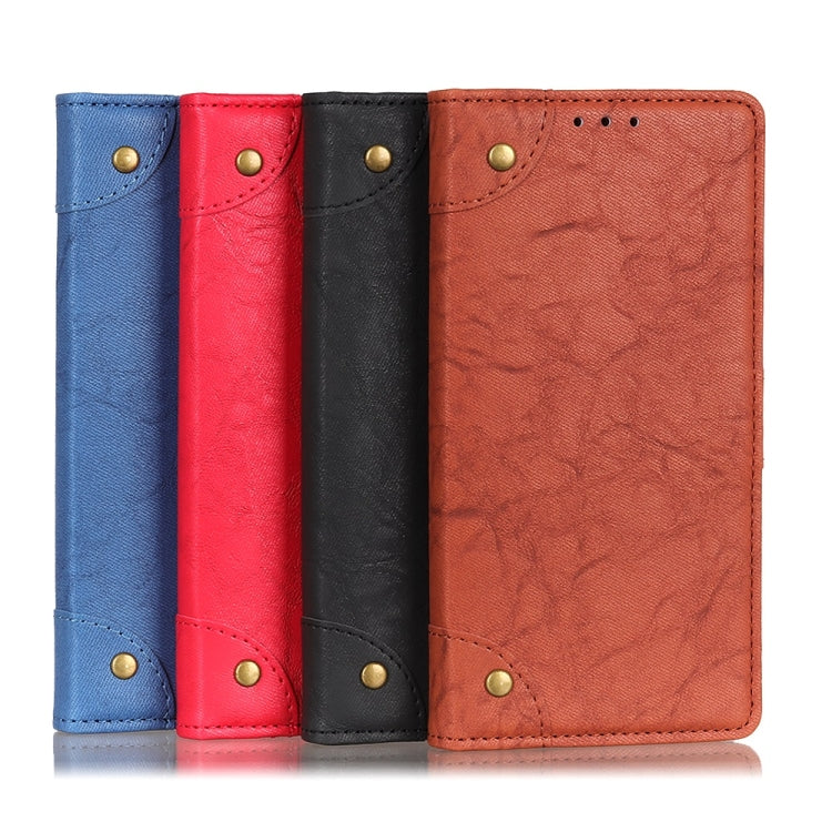 Copper Buckle Retro Crazy Horse Texture Horizontal Flip PU Leather Case for Xiaomi Mi CC9, with Holder & Card Slots & Wallet