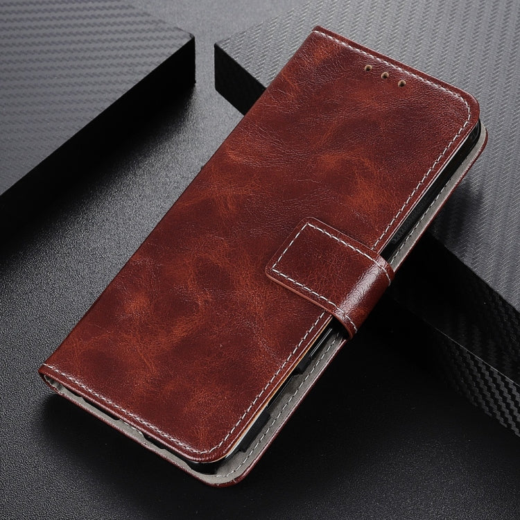Retro Crazy Horse Texture Horizontal Flip Leather Case for Wiko Y80, with Holder & Card Slots & Wallet & Photo Frame