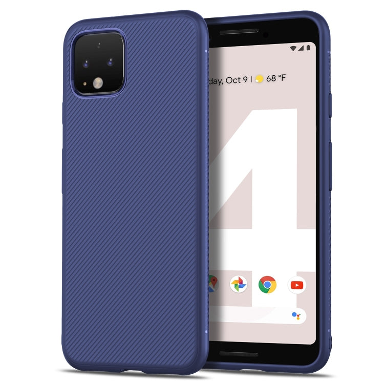 Lenuo Leshen Series Stripe Texture TPU Case for Google Pixel 4XL (Blue)