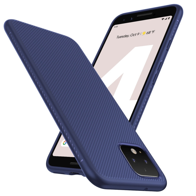 Lenuo Leshen Series Stripe Texture TPU Case for Google Pixel 4XL (Blue)