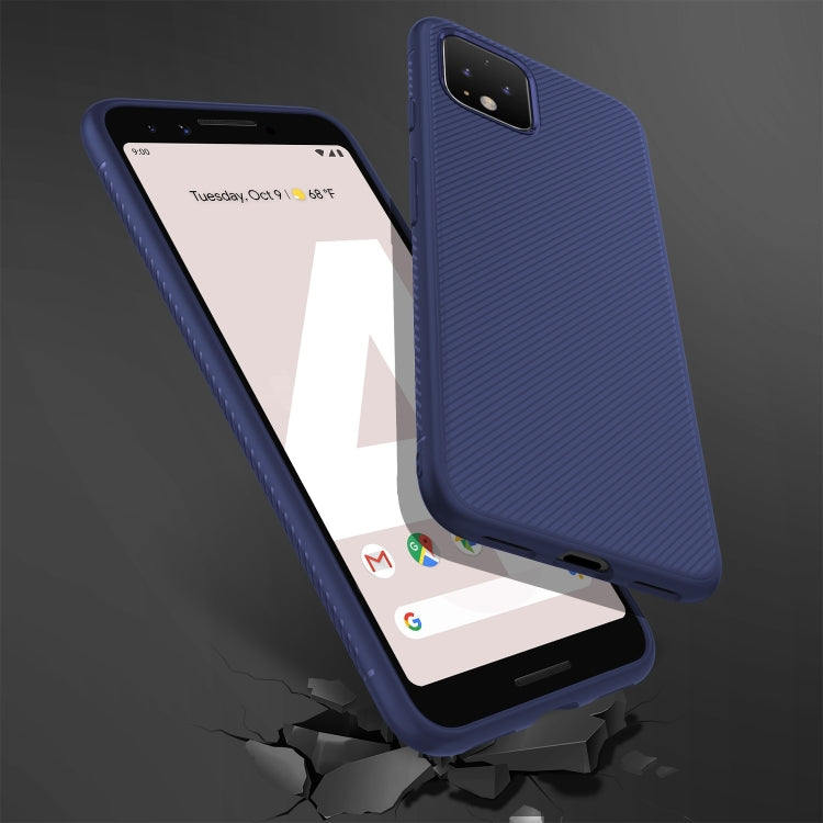 Lenuo Leshen Series Stripe Texture TPU Case for Google Pixel 4XL (Blue)