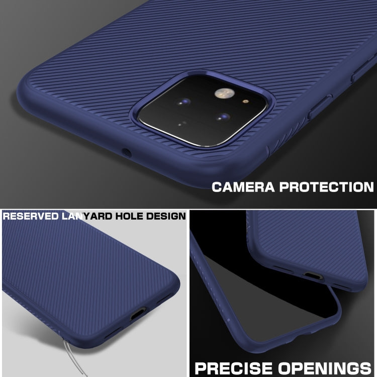 Lenuo Leshen Series Stripe Texture TPU Case for Google Pixel 4XL (Blue)