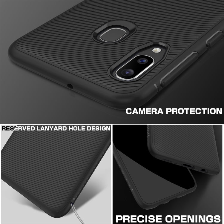 Lenuo Leshen Series Stripe Texture TPU Case for Galaxy A20e