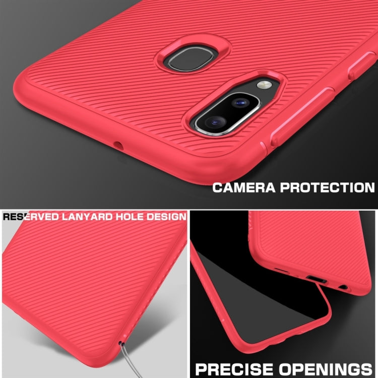 Lenuo Leshen Series Stripe Texture TPU Case for Galaxy A20e