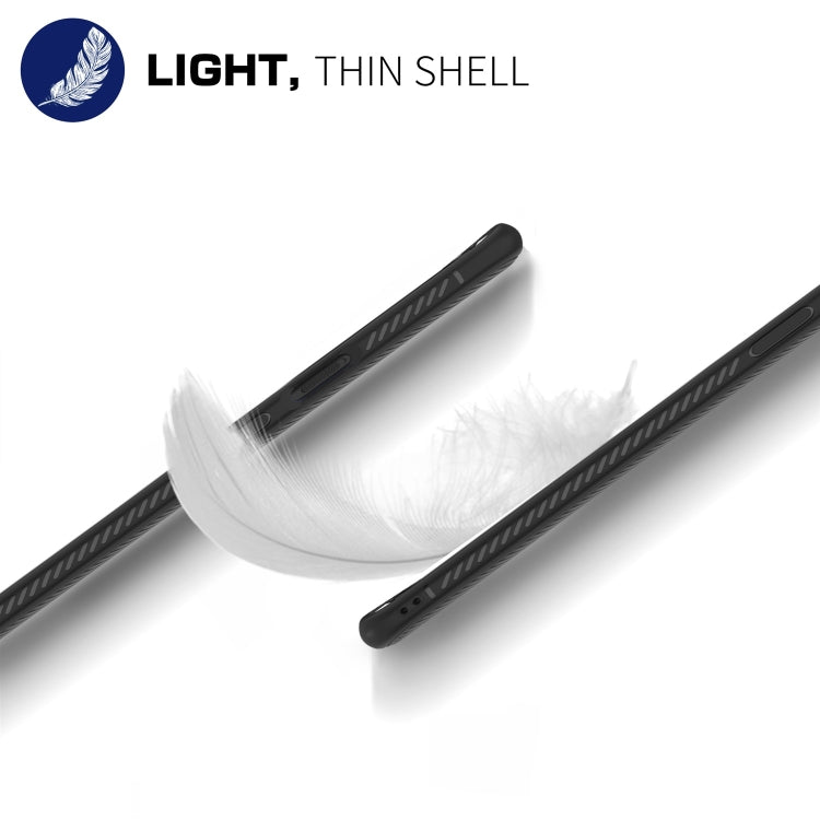 Lenuo Leshen Series Stripe Texture TPU Case for OnePlus 7 Pro(Black)