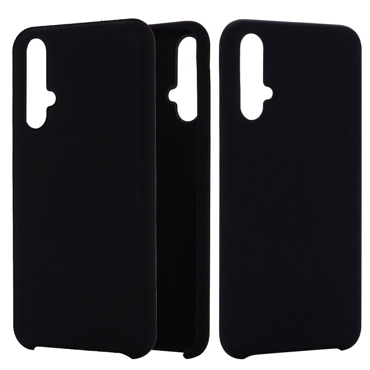 Solid Color Liquid Silicone Dropproof Protective Case for Huawei Nova 5 / Nova 5 Pro