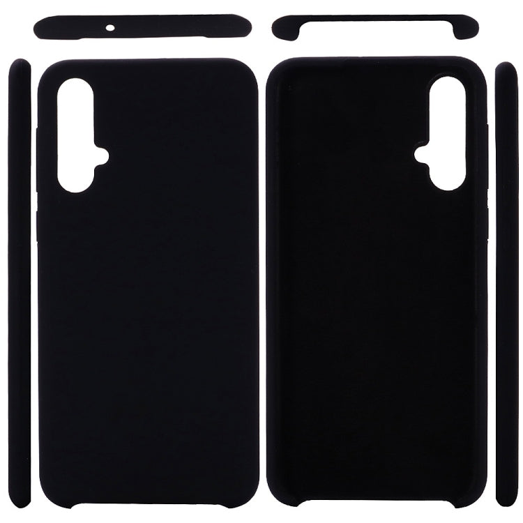 Solid Color Liquid Silicone Dropproof Protective Case for Huawei Nova 5 / Nova 5 Pro