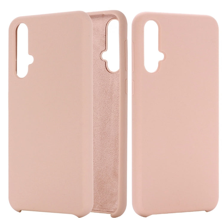 Solid Color Liquid Silicone Dropproof Protective Case for Huawei Nova 5 / Nova 5 Pro