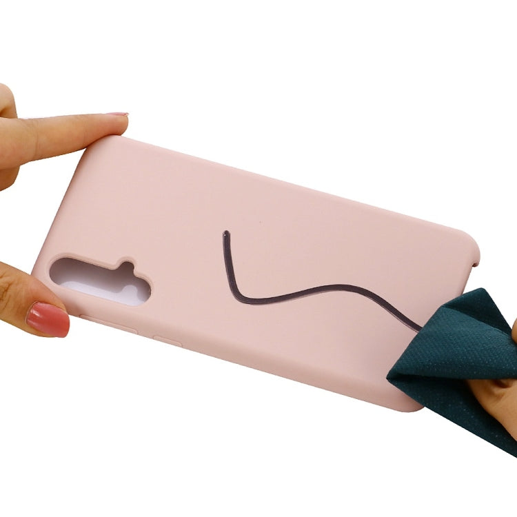 Solid Color Liquid Silicone Dropproof Protective Case for Huawei Nova 5 / Nova 5 Pro