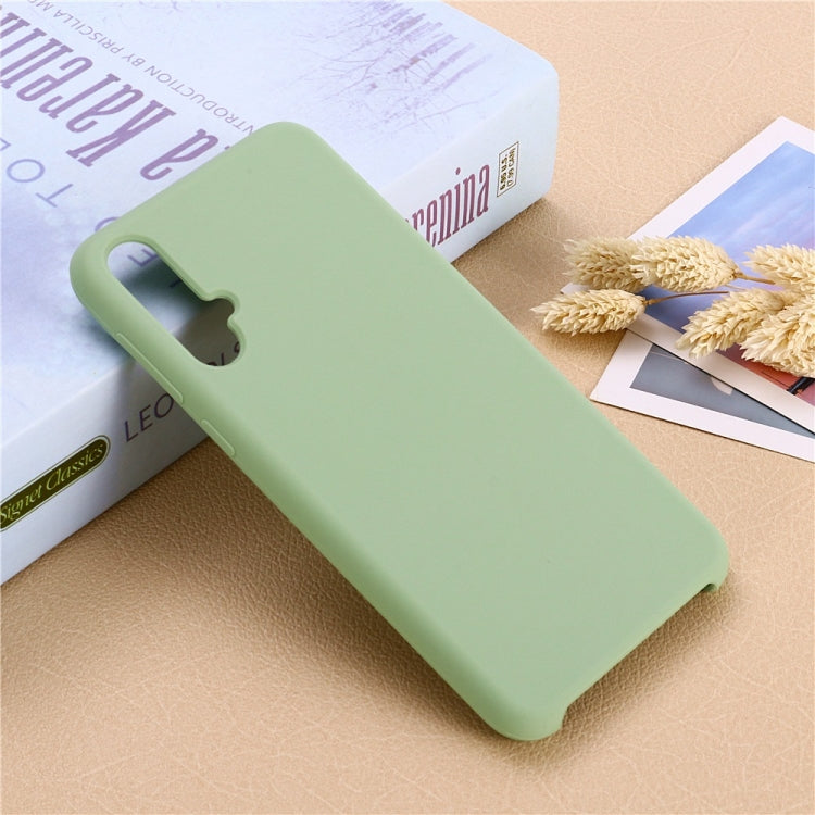 Solid Color Liquid Silicone Dropproof Protective Case for Huawei Nova 5 / Nova 5 Pro