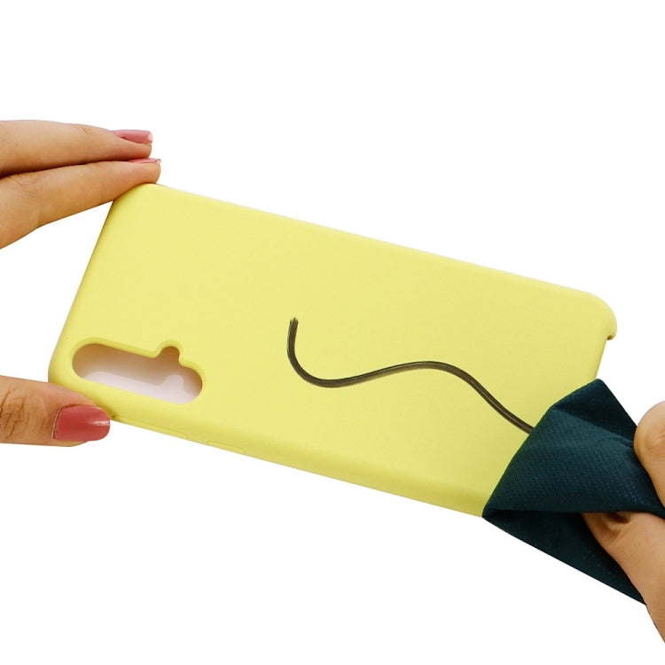 Solid Color Liquid Silicone Dropproof Protective Case for Huawei Nova 5 / Nova 5 Pro