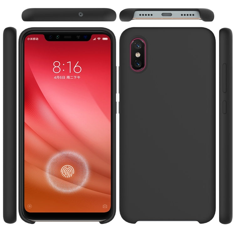 Solid Color Liquid Silicone Dropproof Protective Case for Xiaomi Mi 8 Pro