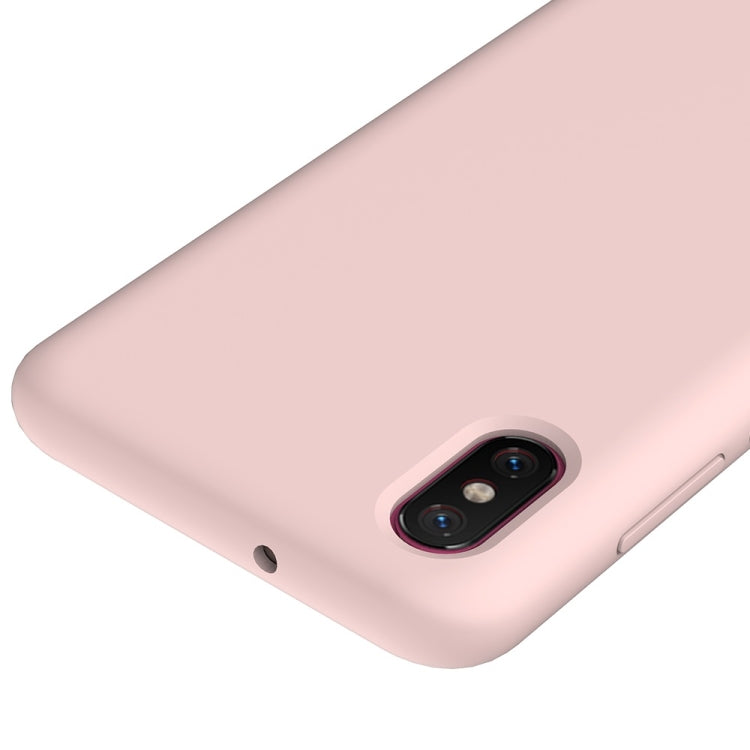 Solid Color Liquid Silicone Dropproof Protective Case for Xiaomi Mi 8 Pro