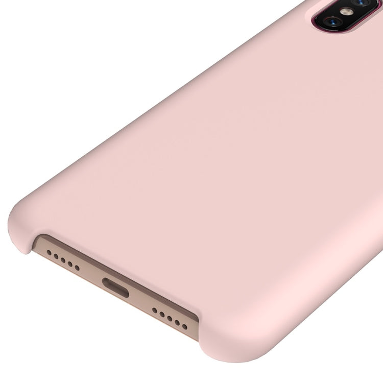 Solid Color Liquid Silicone Dropproof Protective Case for Xiaomi Mi 8 Pro
