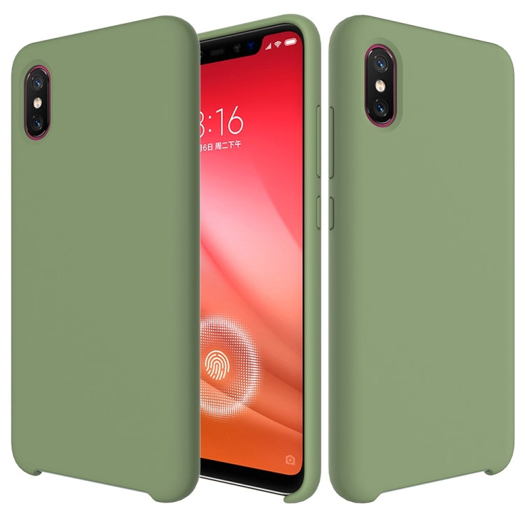 Solid Color Liquid Silicone Dropproof Protective Case for Xiaomi Mi 8 Pro